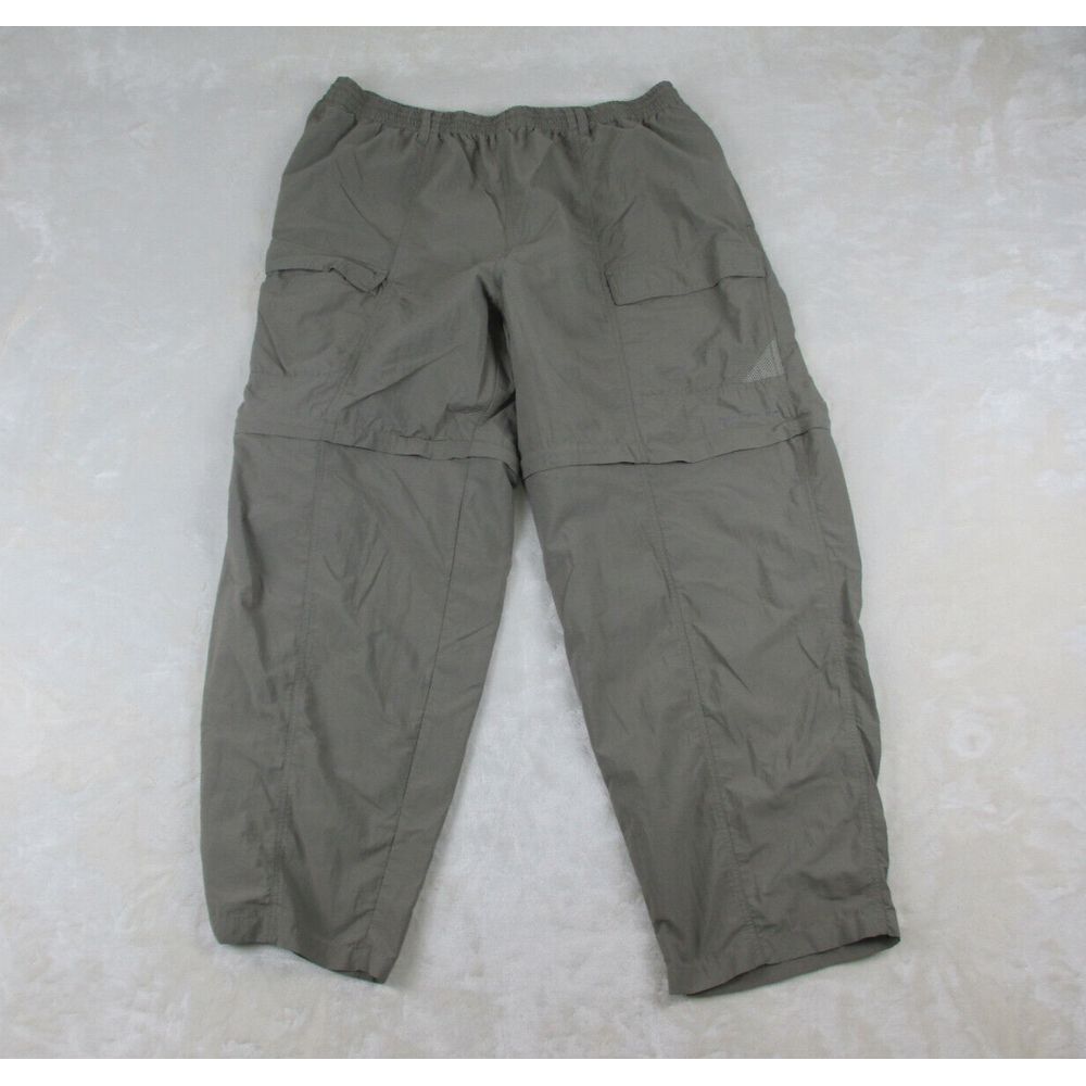 Columbia Pants Mens 2XL XXL Brown Cargo Hiking Zipper Shorts Convertible‎ 36X30